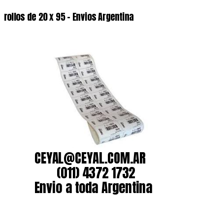rollos de 20 x 95 – Envios Argentina