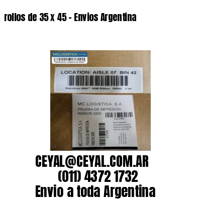 rollos de 35 x 45 – Envios Argentina
