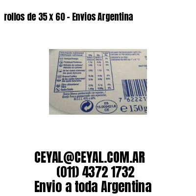 rollos de 35 x 60 – Envios Argentina
