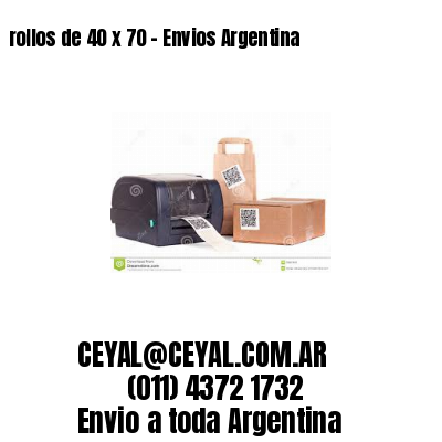 rollos de 40 x 70 – Envios Argentina