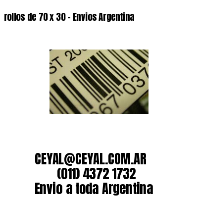 rollos de 70 x 30 – Envios Argentina