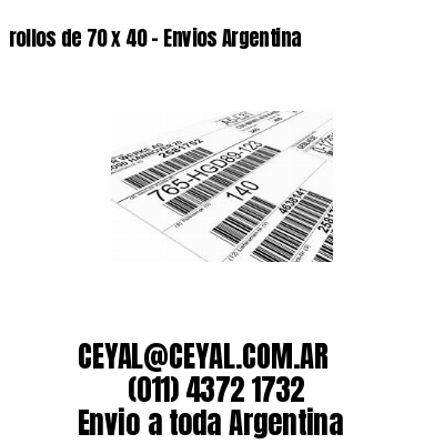 rollos de 70 x 40 – Envios Argentina