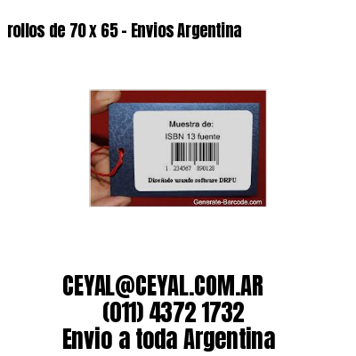 rollos de 70 x 65 – Envios Argentina