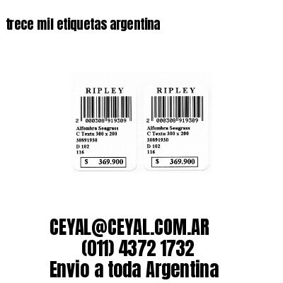 trece mil etiquetas argentina