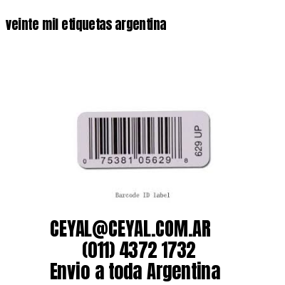 veinte mil etiquetas argentina