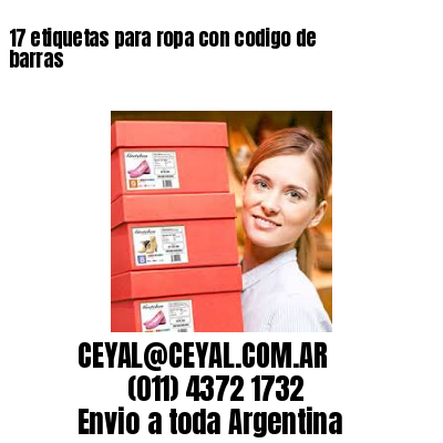 17 etiquetas para ropa con codigo de barras