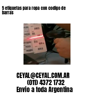 5 etiquetas para ropa con codigo de barras