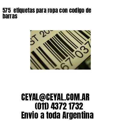 575  etiquetas para ropa con codigo de barras