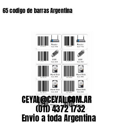 65 codigo de barras Argentina