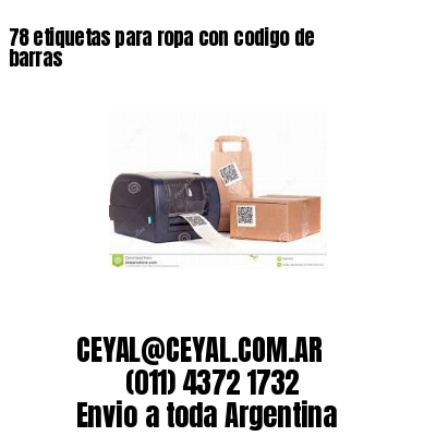 78 etiquetas para ropa con codigo de barras
