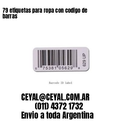 79 etiquetas para ropa con codigo de barras
