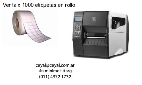 70 x 50 Termicas  x 1000 etiquetas – Argentina