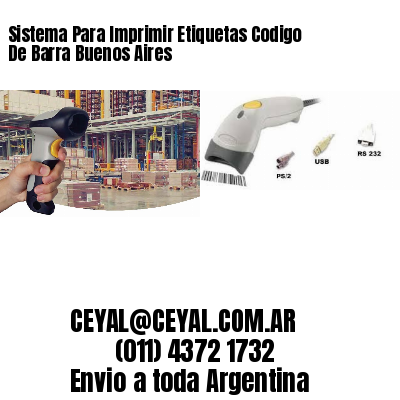 Sistema Para Imprimir Etiquetas Codigo De Barra Buenos Aires
