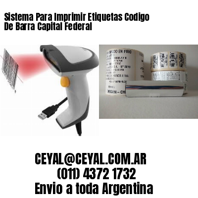 Sistema Para Imprimir Etiquetas Codigo De Barra Capital Federal