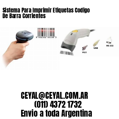 Sistema Para Imprimir Etiquetas Codigo De Barra Corrientes
