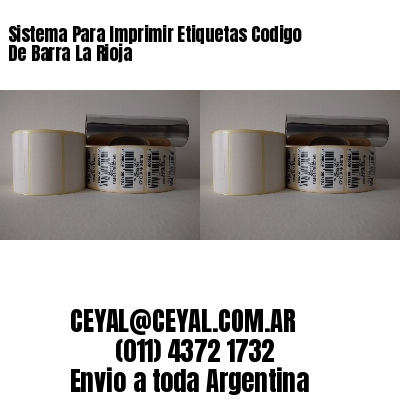 Sistema Para Imprimir Etiquetas Codigo De Barra La Rioja