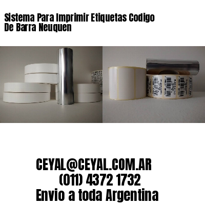 Sistema Para Imprimir Etiquetas Codigo De Barra Neuquen