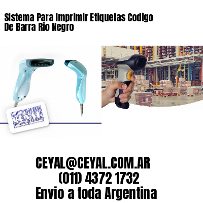 Sistema Para Imprimir Etiquetas Codigo De Barra Rio Negro