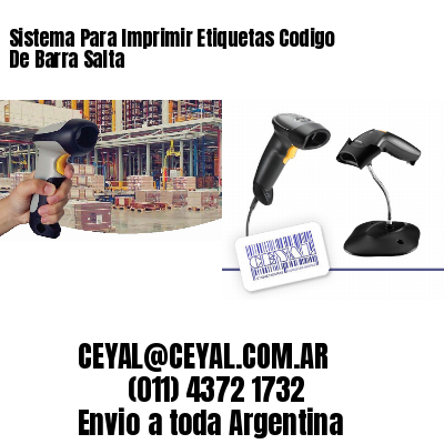 Sistema Para Imprimir Etiquetas Codigo De Barra Salta