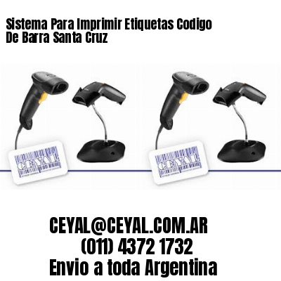 Sistema Para Imprimir Etiquetas Codigo De Barra Santa Cruz