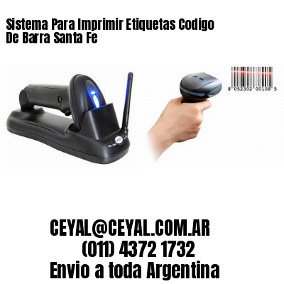 Sistema Para Imprimir Etiquetas Codigo De Barra Santa Fe