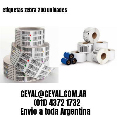 etiquetas zebra 200 unidades