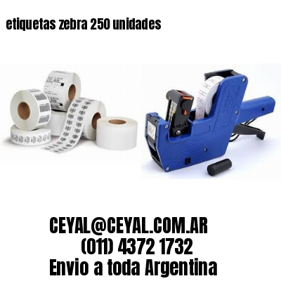 etiquetas zebra 250 unidades
