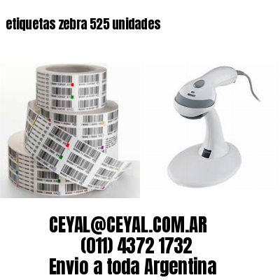 etiquetas zebra 525 unidades