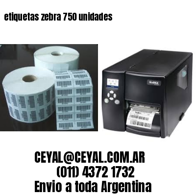 etiquetas zebra 750 unidades