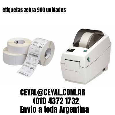 etiquetas zebra 900 unidades