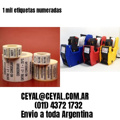 1 mil etiquetas numeradas