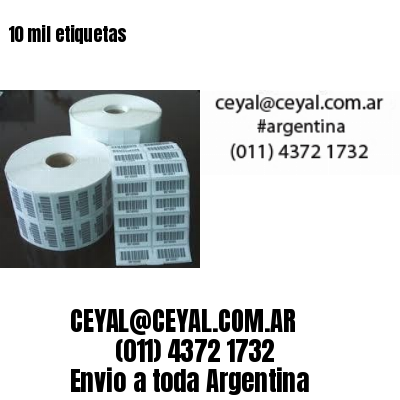 10 mil etiquetas