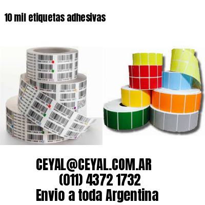 10 mil etiquetas adhesivas