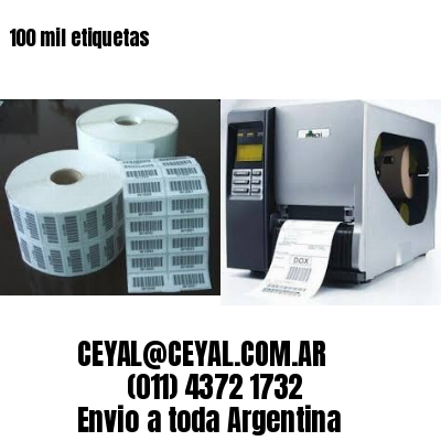 100 mil etiquetas
