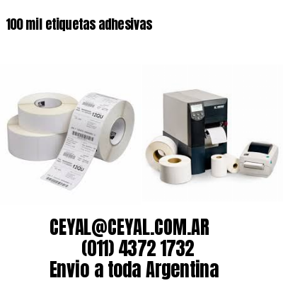 100 mil etiquetas adhesivas