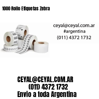 1000 Rollo Etiquetas Zebra