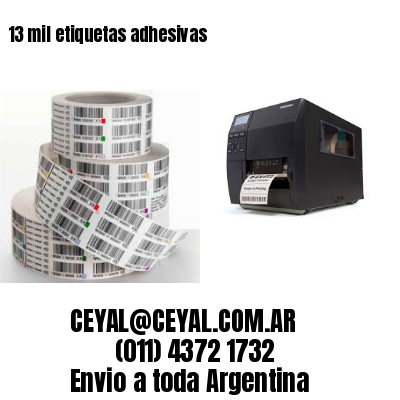 13 mil etiquetas adhesivas