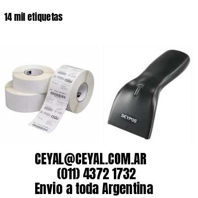 14 mil etiquetas
