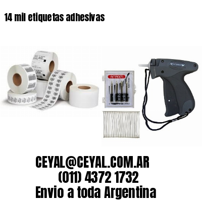 14 mil etiquetas adhesivas