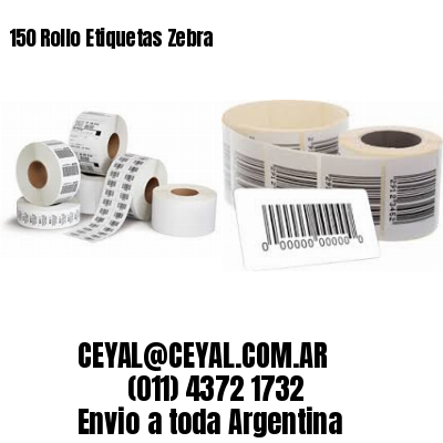 150 Rollo Etiquetas Zebra