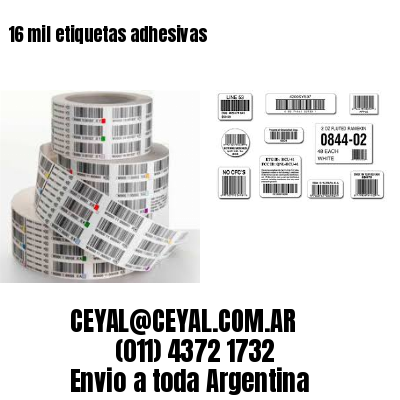 16 mil etiquetas adhesivas