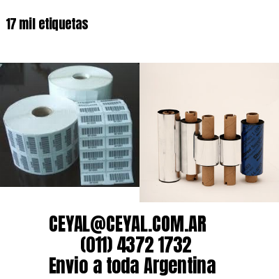 17 mil etiquetas