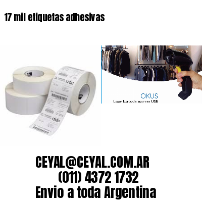 17 mil etiquetas adhesivas