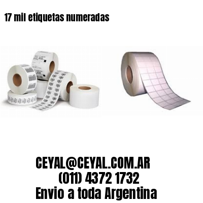 17 mil etiquetas numeradas