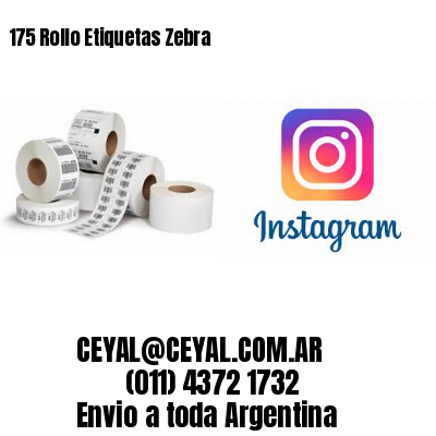 175 Rollo Etiquetas Zebra