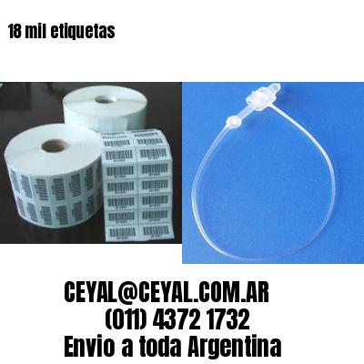 18 mil etiquetas
