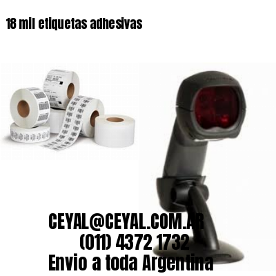 18 mil etiquetas adhesivas