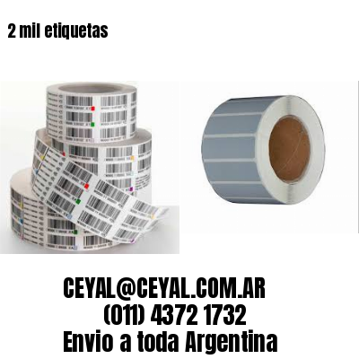 2 mil etiquetas