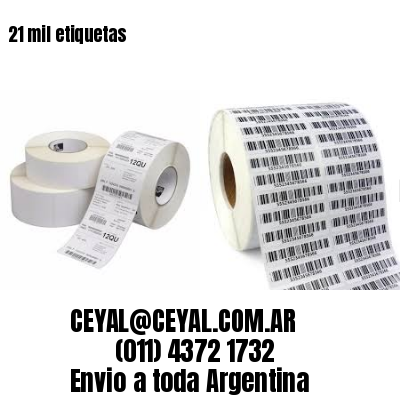 21 mil etiquetas
