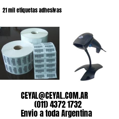 21 mil etiquetas adhesivas